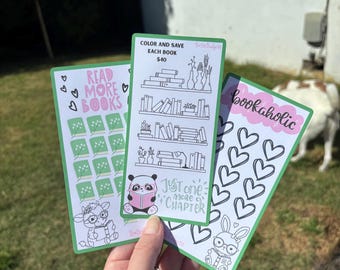 Book mini savings challenges | A6 | Set of 3
