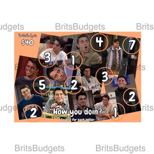 Friends Joey Savings Challenge | A5 | DIGITAL DOWNLOAD