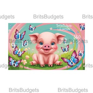 Pig Savings Challenge | A5 | DIGITAL DOWNLOAD