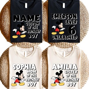 Disney Family Birthday Shirt, Mom of the Birthday Boy,Dad of the Birthday Boy, Disney Matching Shirt,Mickey Birthday Shirt, Birthday Boy Tee