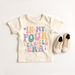 Fourth Birthday Shirt | In My Four Year Old Tee | Four Ever Young | Toddler Birthday Girl Gift