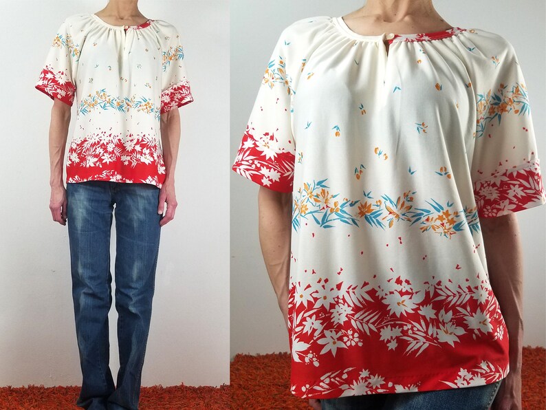 70s peasant top