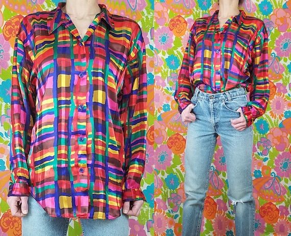 80s button shirt