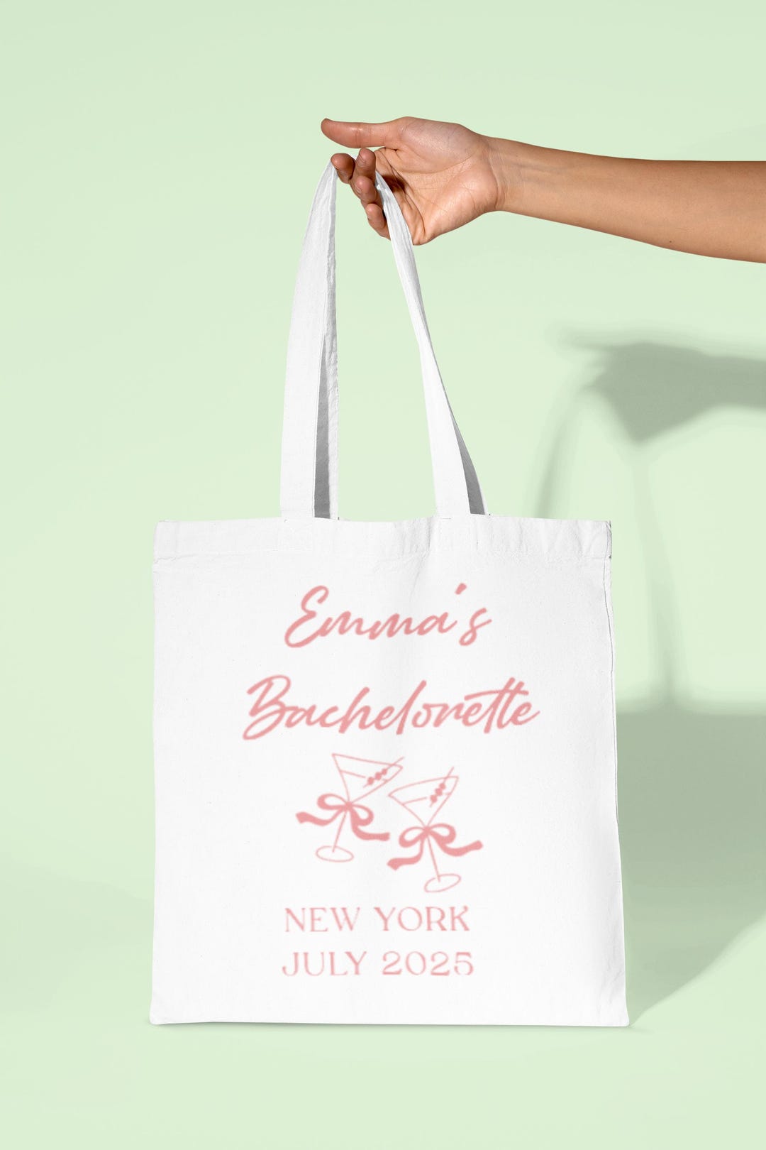 Personalized Bachelorette Tote Bag , Custom Bridesmaid Gift, Bride ...