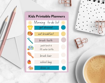 Kids printable planner |