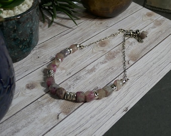 Necklace Pink Tourmaline Handmade Sterling Silver #2206