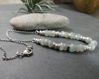 Necklace Teal Kyanite Sterling Silver #2055