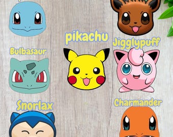 Pokémon-uitsteekvormpjes, ALLEEN set van 7 STL-BESTANDEN