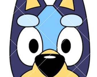 Bluey face cookie cutter Stl file