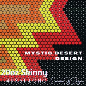Mystic Desert Dream -  Rhinestone Tumbler Template - - 49widex51long - Digital File Only. SS20/5mm
