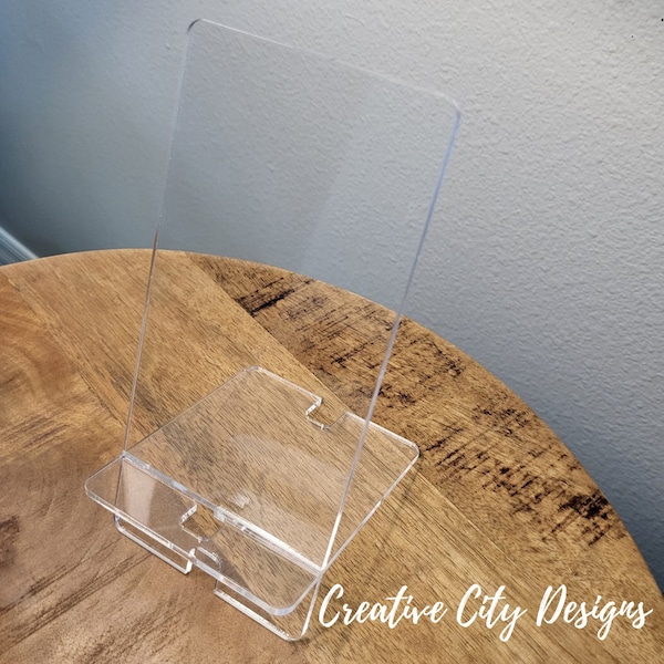 Clear Acrylic Phone Stand - Unleash Your Creativity and Craft Your Own Masterpieces for Displaying Your Device in Style!