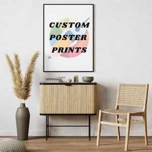 Benutzerdefinierter Posterdruck | Benutzerdefinierte glänzende Posterdrucke | Benutzerdefinierte Wohnkultur Poster | Familienfoto-Poster | Kundenspezifischer Kunst-Plakatdruck