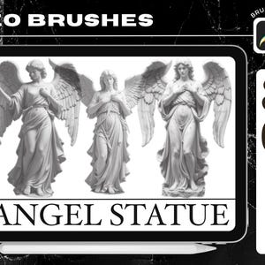30 Inspired Greek Mythology arke tattoo design Procreate Brushes angel sword