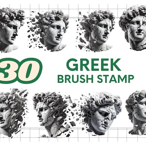 30 Inspired Greek Mythology tattoo design Procreate Brushes