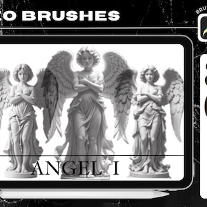 30 Inspired Greek Mythology arke tattoo design Procreate Brushes angel sword