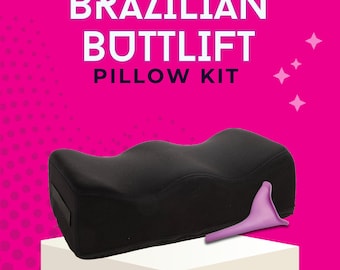 BBL Pillow for Post-Surgery Recovery – Butt Support for Sitting, Driving, Plane (Kit)