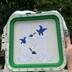 Vintage-stil bröllopsmonogram broderad typsnitt BX-format exp dst jef pes vp3, sammankopplande monogram typsnitt broderad, omedelbar nedladdning