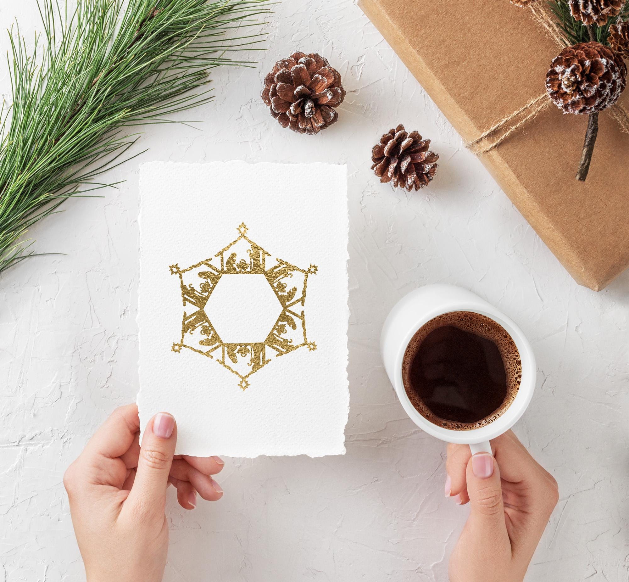 Nativity Paper Snowflake .SVG File - for Cricut, Silhouette, Laser ...