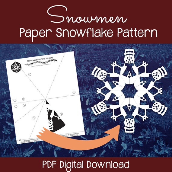 Snowmen Paper Snowflake Pattern PDF Digital Download Paper Etsy Gorgeous Paper Snowflake Pattern Snowmen Paper Snowflake Pattern PDF Digital Download Paper Etsy Gorgeous Paper Snowflake Pattern
