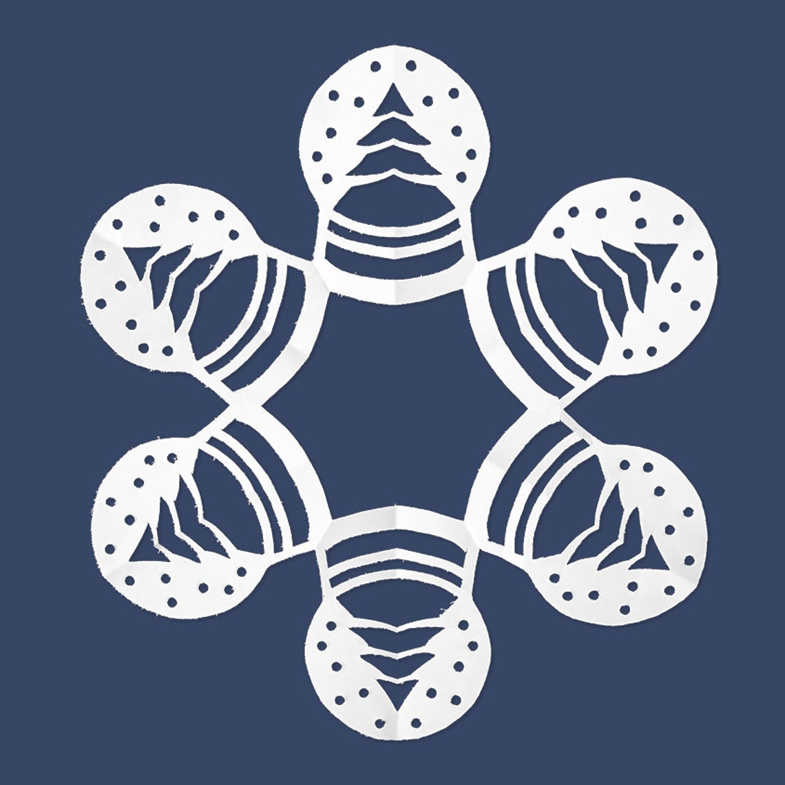 Snowflake Patterns Winter Craft Paper Snowflakes Cut Out Yourself ...