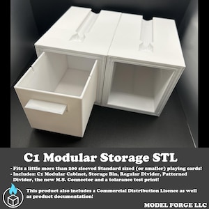 C1 Modulärt lagringssystem STL för 3D-utskrift
