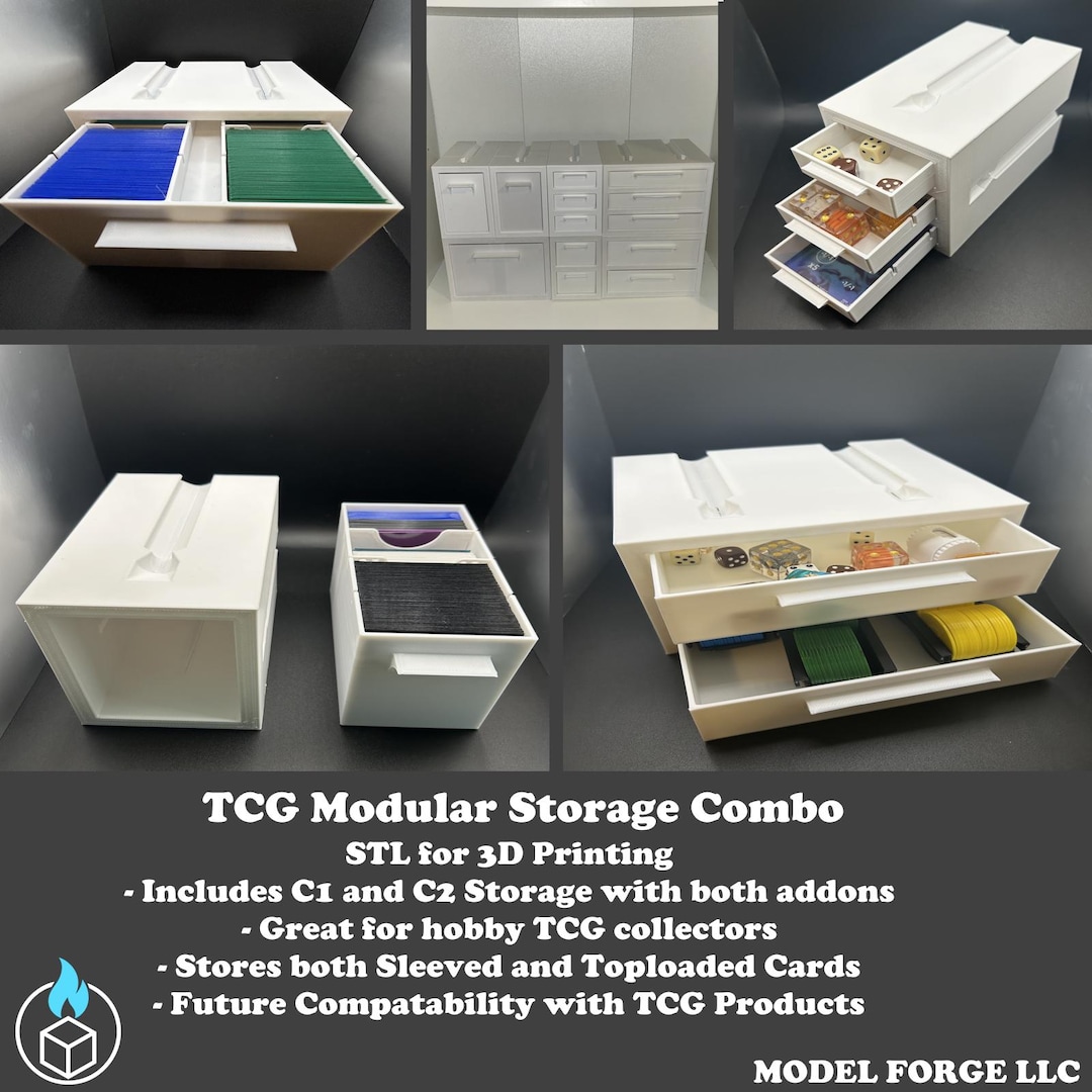 TCG Modular Card Organizer Combo Stls for 3D Printing - Etsy