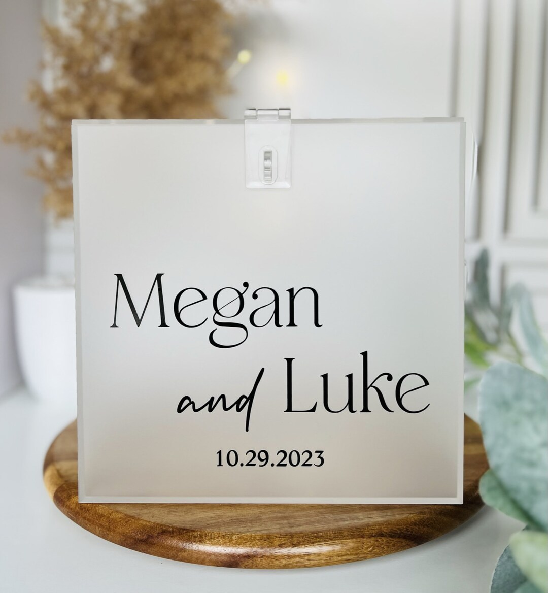 Personalized Acrylic Wedding Card Box With Lock - Etsy