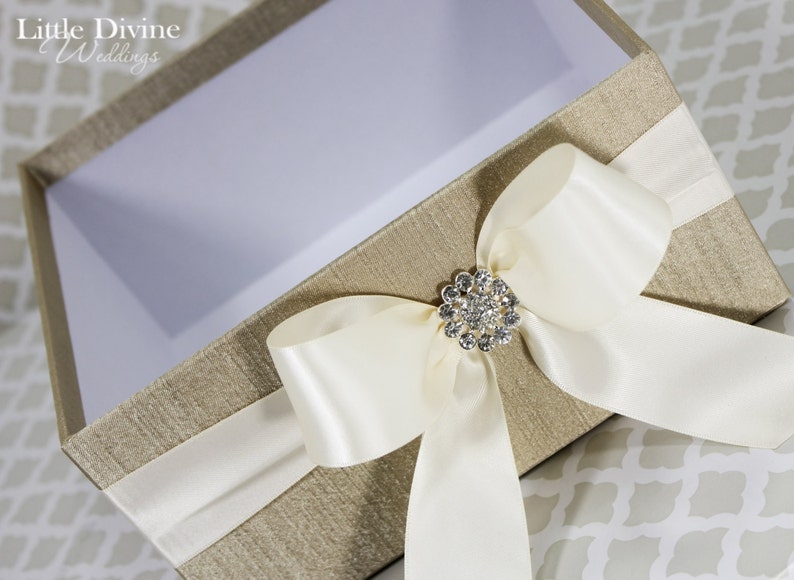 Champagne Gold Wedding Program Box Bubbles Amenities Box Or Etsy
