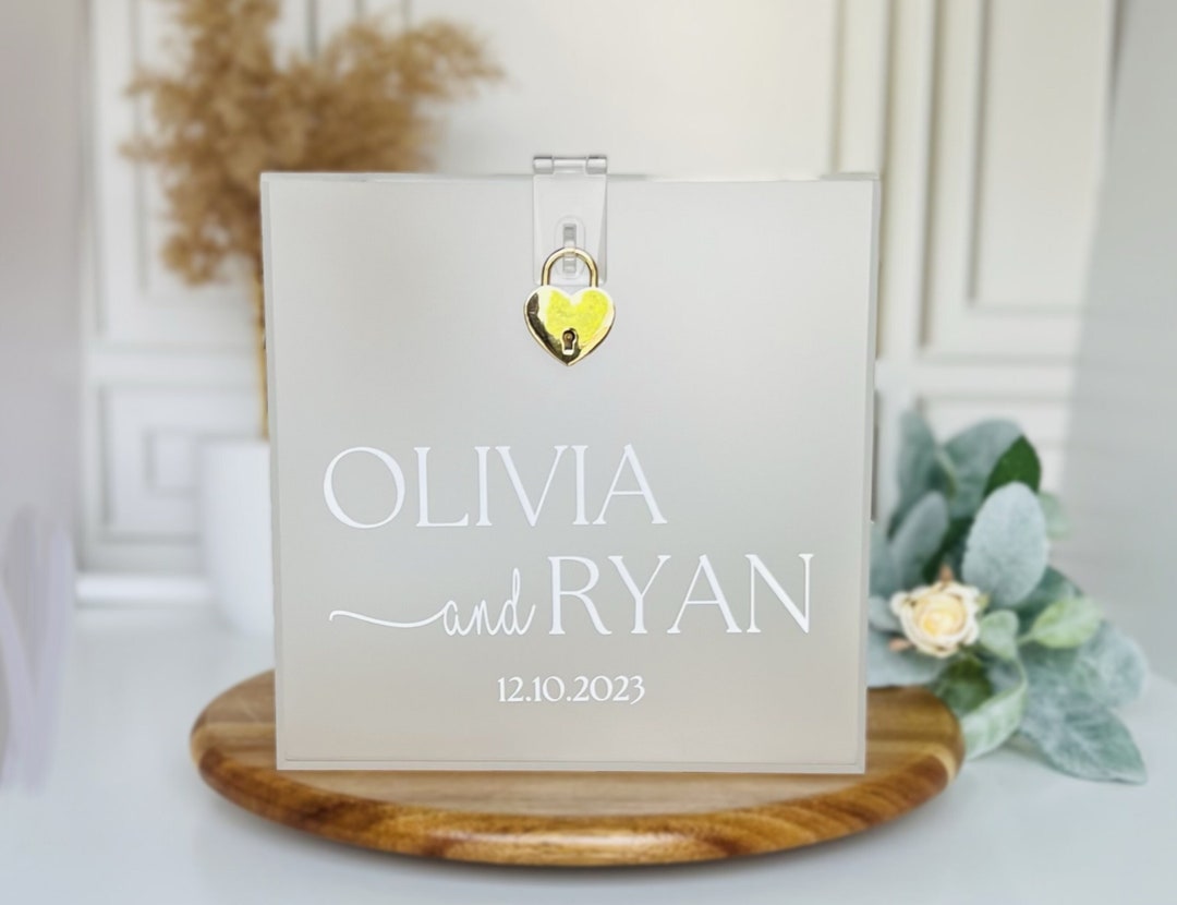 Wedding Card Box, Personalized Name Card Box, Event Card Holder