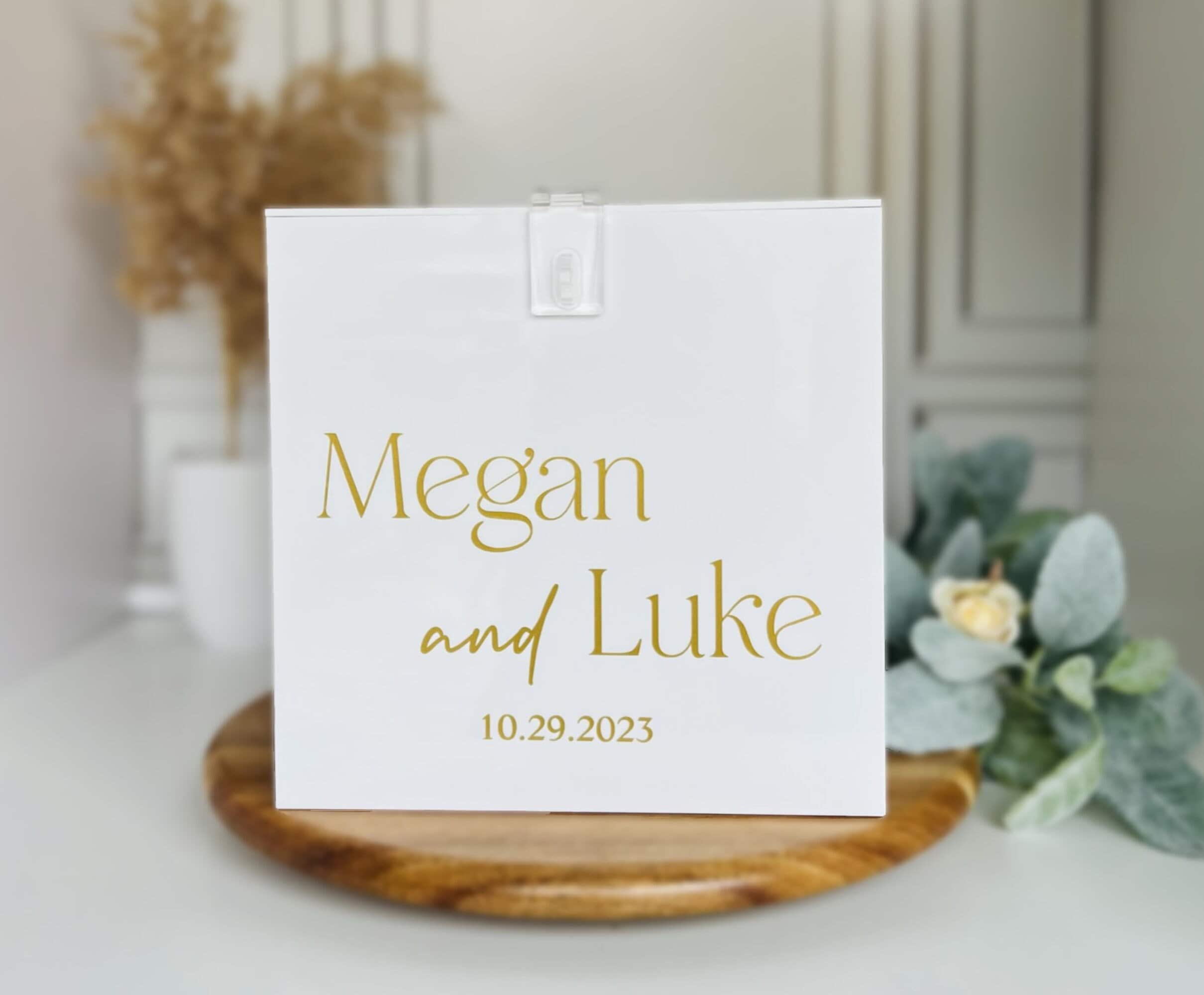 Personalized Acrylic Wedding Card Box With Lock & Key - Etsy