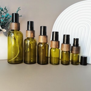 Small Glass Spray Bottles, Empty Spray Bottle for Hair, Plants, Perfume - Fine Mist, Mini Spray Bottle for Travel, Glass Cosmetic Packaging