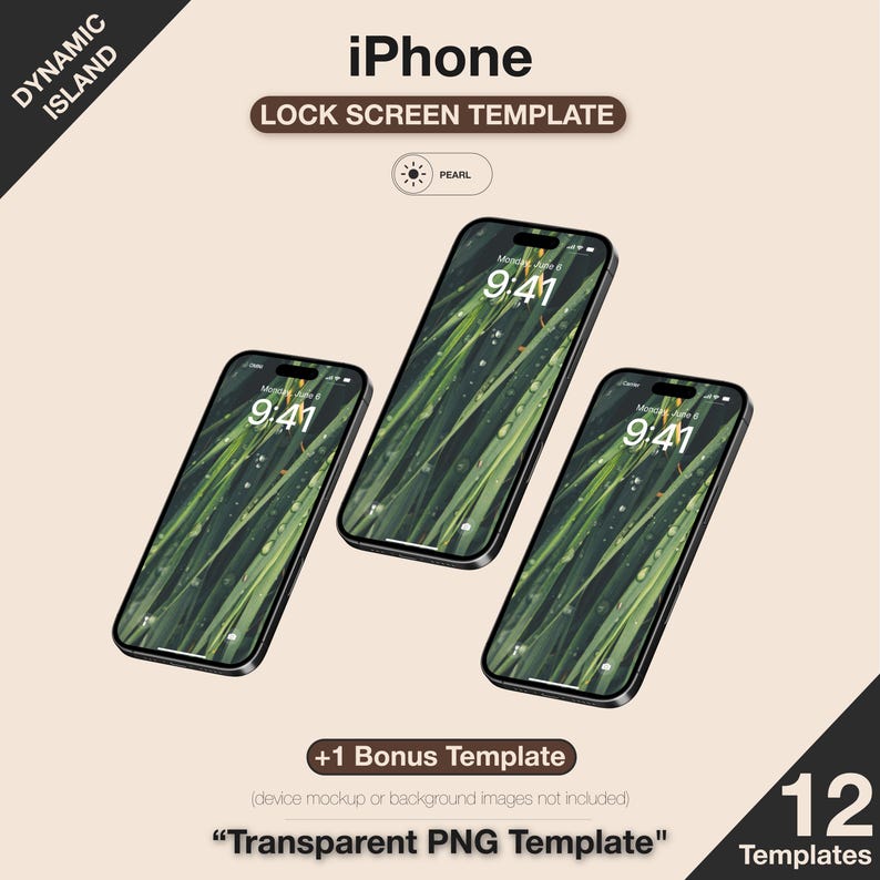 Personalized Lock Screen Template | High-quality Transparent Guide ...