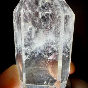 Rare Red Needle Quartz Tower | Angel’s Feather Quartz Point for Chakra Cleansing, Spiritual Alignment & Crystal Collection