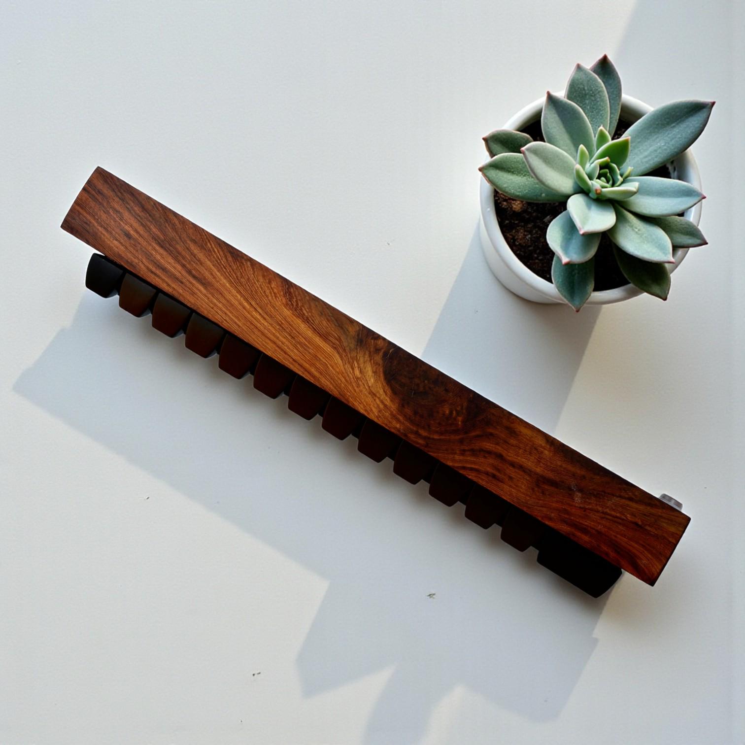Custom Walnut Wood Case for Mechanical Keyboard, Handmade Wooden ...