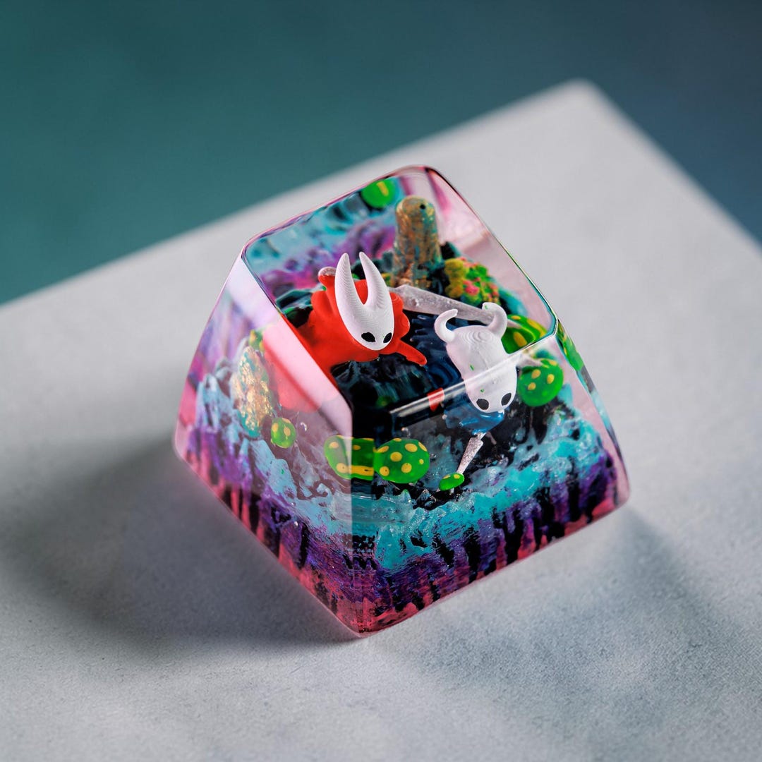 Resin Knight Keycap – Fantasy Bug Warrior Diorama, Artisan Keyboard Art ...