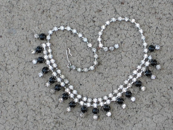 vintage rhinestone choker