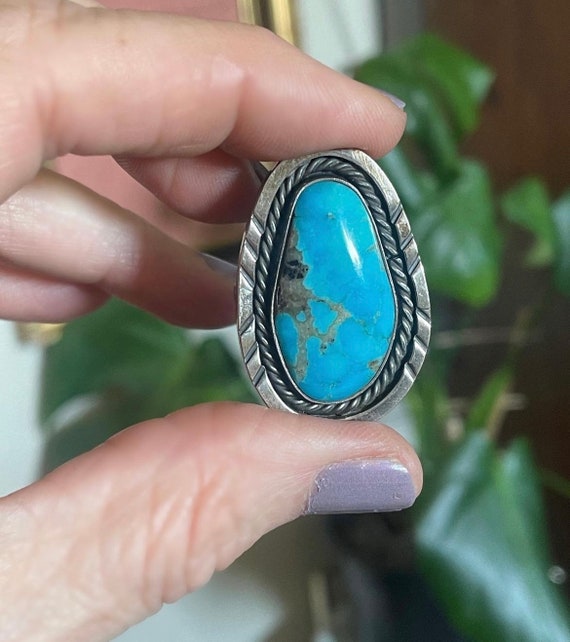 Signed Joseph Begay Navajo Turquoise Ring