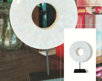Mother of Pearl Halo - Naturally Elegant Tropical Home Decor an Exquisite Decor Piece from Exotic Bali