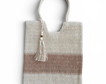 Bali Beach Bag, Natural Handwoven Tote, Tropical Island Style, Summer Beach, Pool or Lake