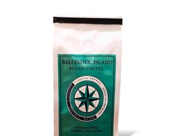 Bali Exotic Blend Ground Coffee, Medium-Dark Roast, 12oz Bag
