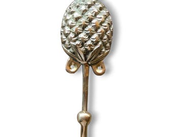 Pineapple Grove Bronze Walls Hooks (Set of 2) - Decorative, Functional, and Perfect for Tropical Homes Handmade in Exotic Bali, Home Decor