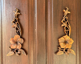 Enchanted Tropical Flower Hand-carved Wood from Bali