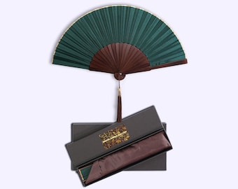 Exotic Jungle Folding Hand Fan, Handmade in Bali, Keep Cool in Style at Church Weddings Parties, Excellent Boho Gift for Mom & Grandma, Home
