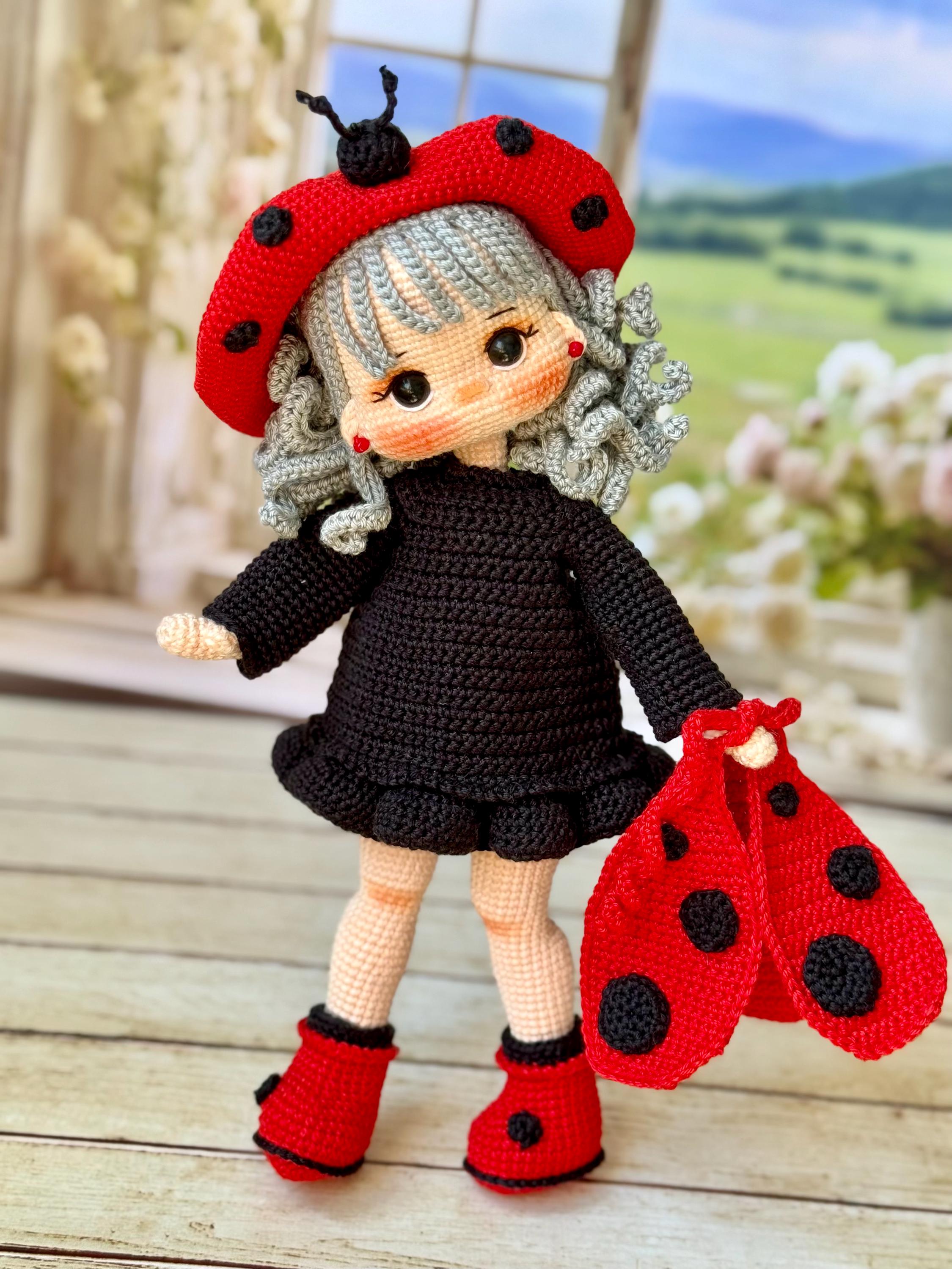 Crochet Amy Doll Pattern: Amigurumi Doll (PDF in English, Turkish