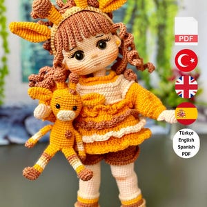 Puppen Häkelanleitung: Zuzum Amigurumi (PDF in Englisch, Türkisch, Spanisch)