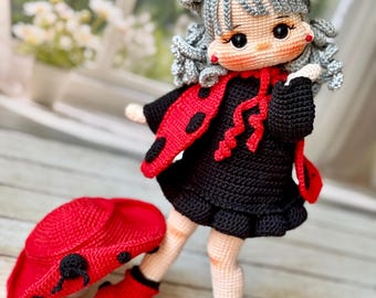 Crochet Amy Doll Pattern: Amigurumi Doll (PDF in English, Turkish