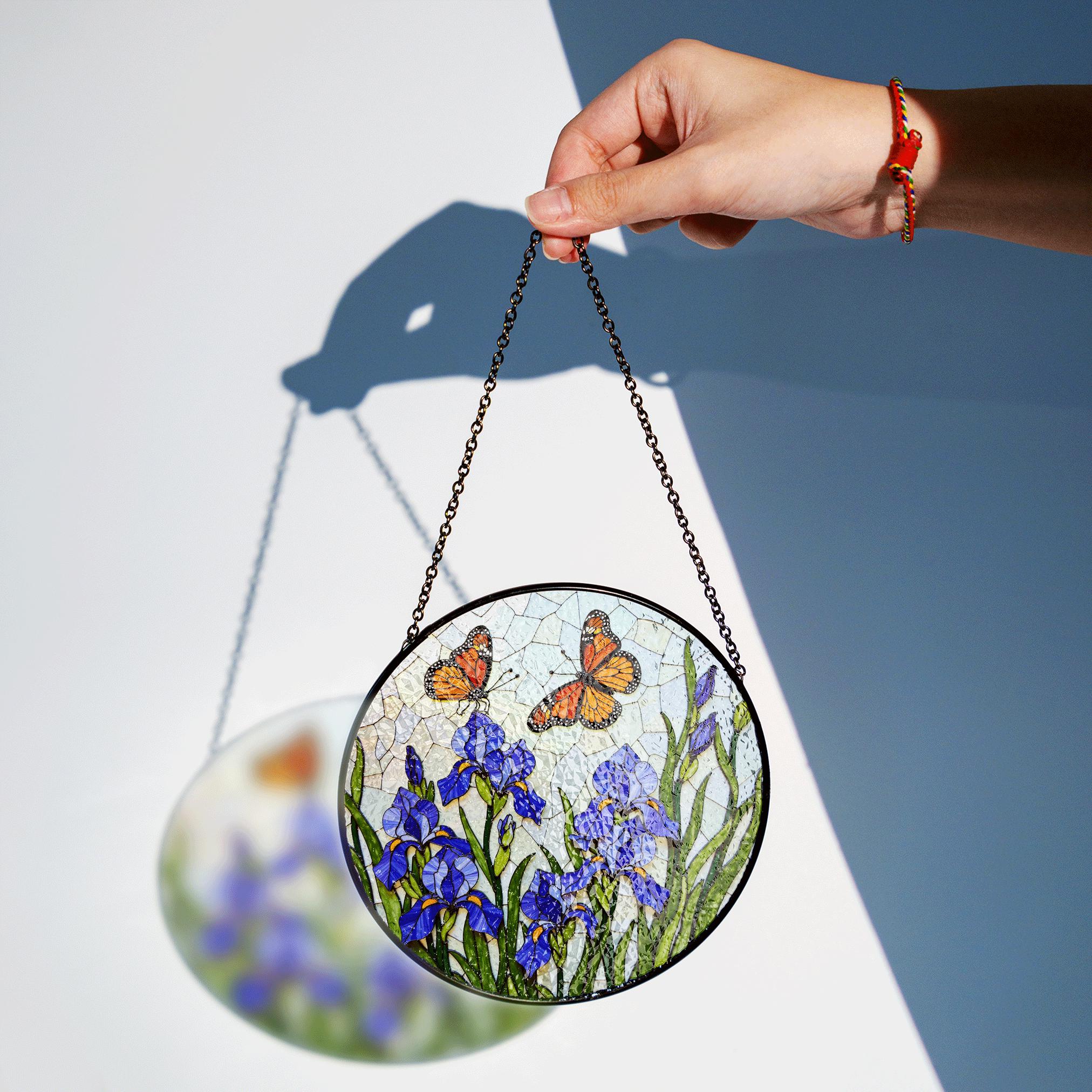 BOXCASA - Acchiappasole In Vetro Colorato A Forma Di Mamma Incinta Con