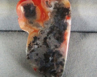 Woodward Ranch Plume Agate cabochon