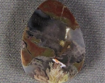 Priday Plume Agate cabochon unique cab