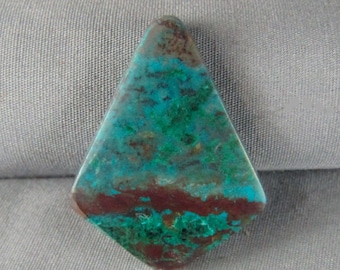 Chrysocolla Hand Cut stone cabochon
